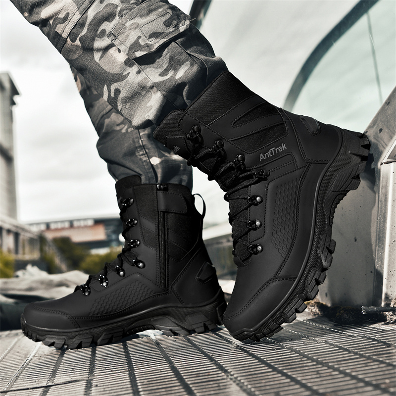 Guipure Lace Panel - 2025 novas botas táticas dos homens