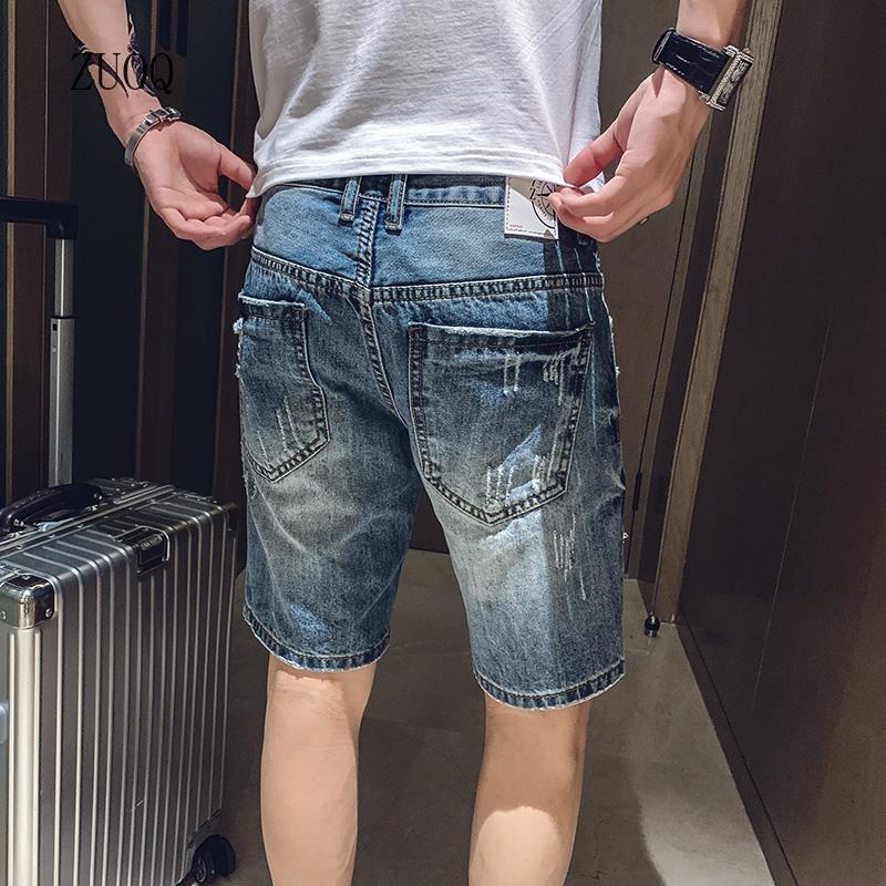 Shorts jeans vintage com retal - Embellish Knit avaliação e preço