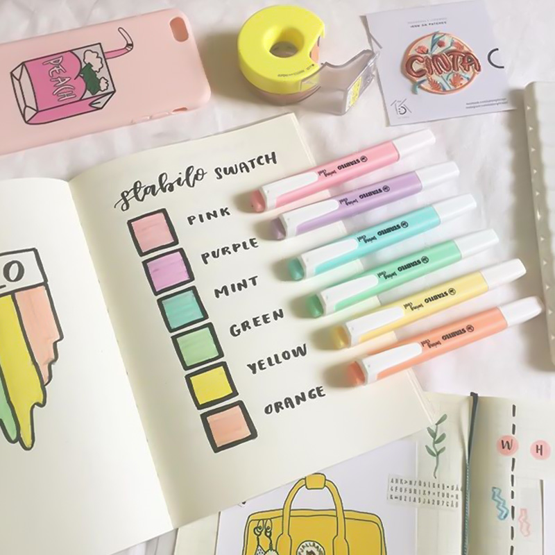 6 Pcs STABILO Highlighter 275  - Stabilo Marker Boss avaliação e preço