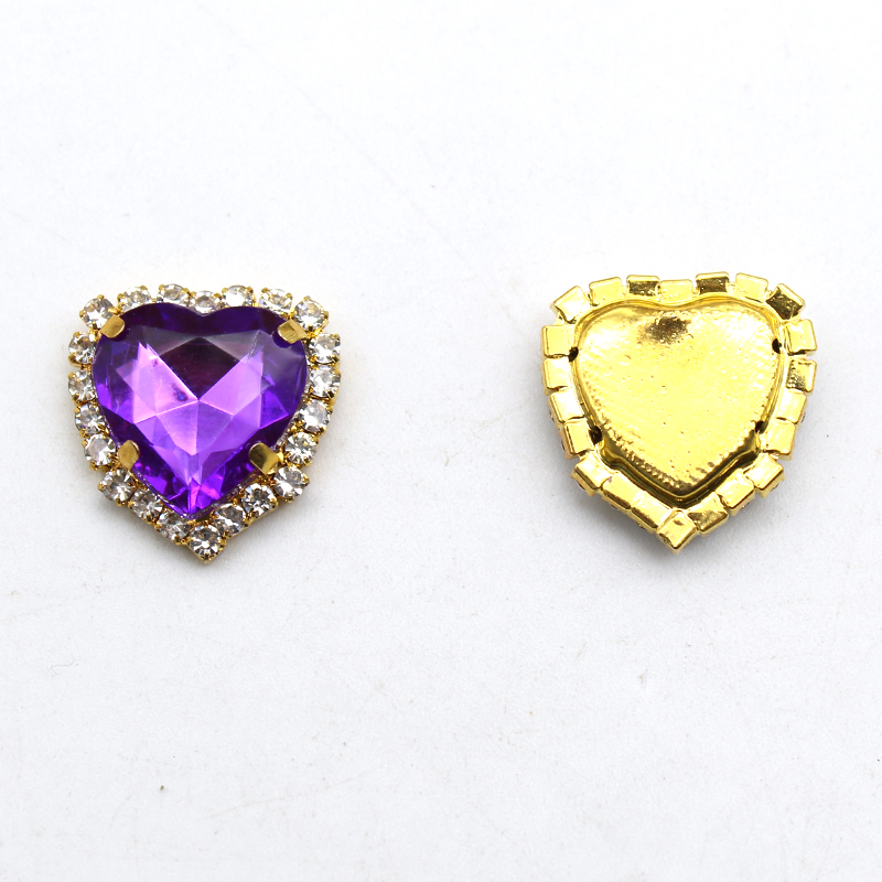 20mm 10 pçs ouro fundo plano c - Sew On Rhinestone avaliação e preço