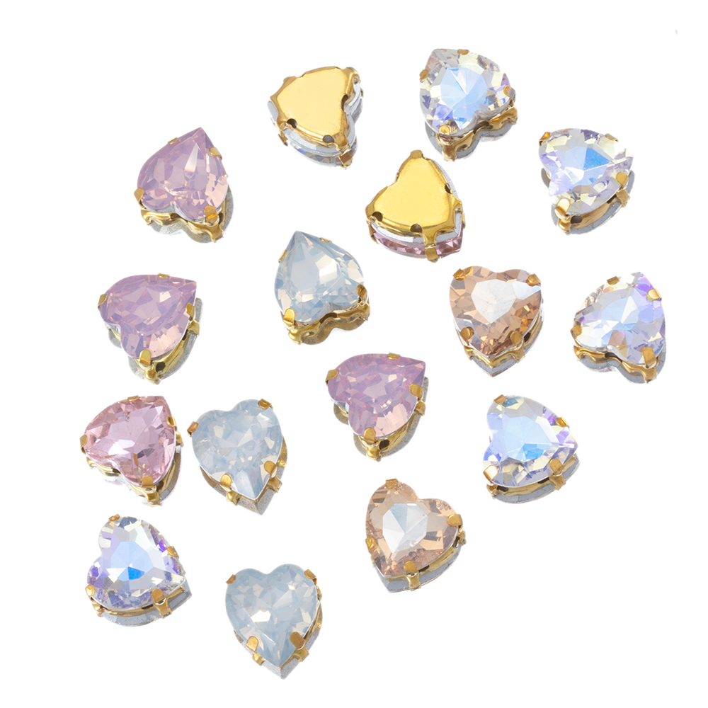 20 pçs coração costurar contas - Sew On Rhinestone avaliação e preço
