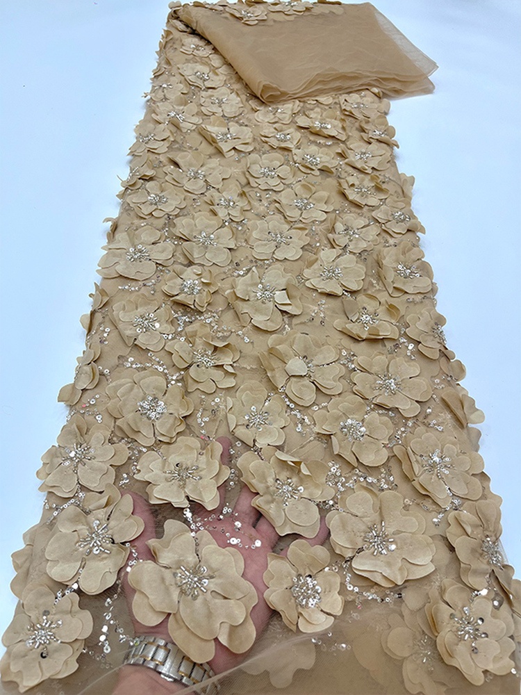 Tecido de Renda Branca com Bor - Crystal Mesh Fabric avaliação e preço