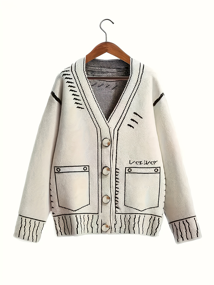 Plus size feminino botão-up ca - Embellish Knit avaliação e preço