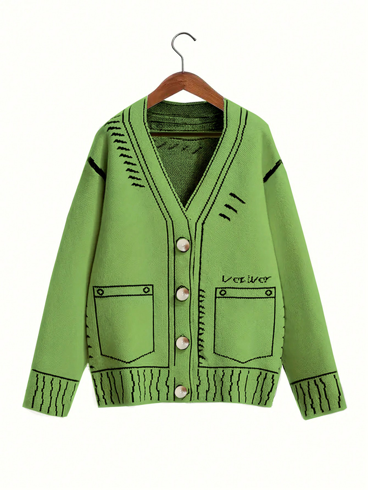 Plus size feminino botão-up ca - Embellish Knit avaliação e preço