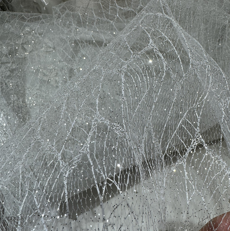 Forma De Malha De Glitter De P - Crystal Mesh Fabric avaliação e preço