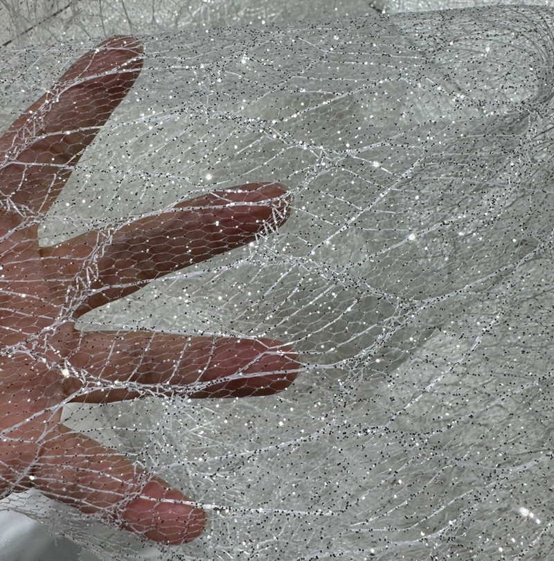 Forma De Malha De Glitter De P - Crystal Mesh Fabric avaliação e preço