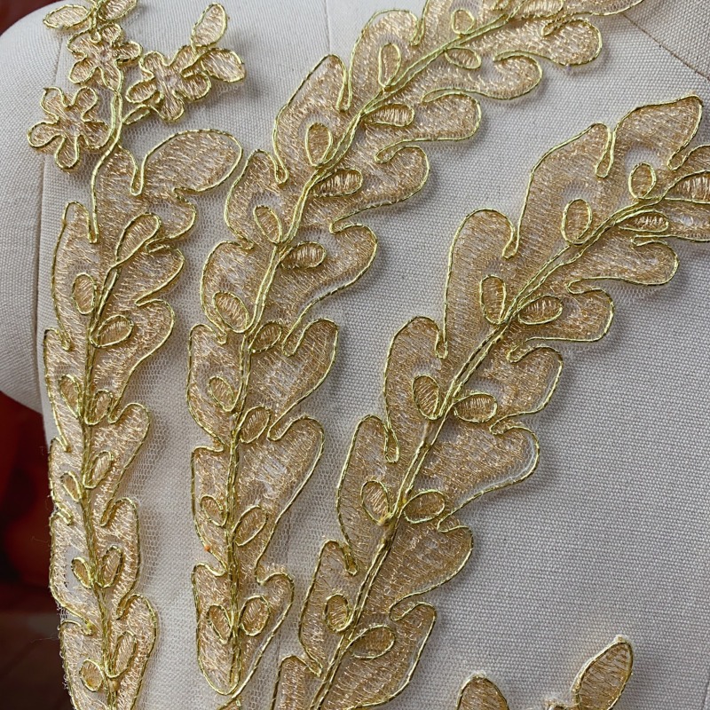Renda Dourada para Artesanato  - Craft Embellishment avaliação e preço