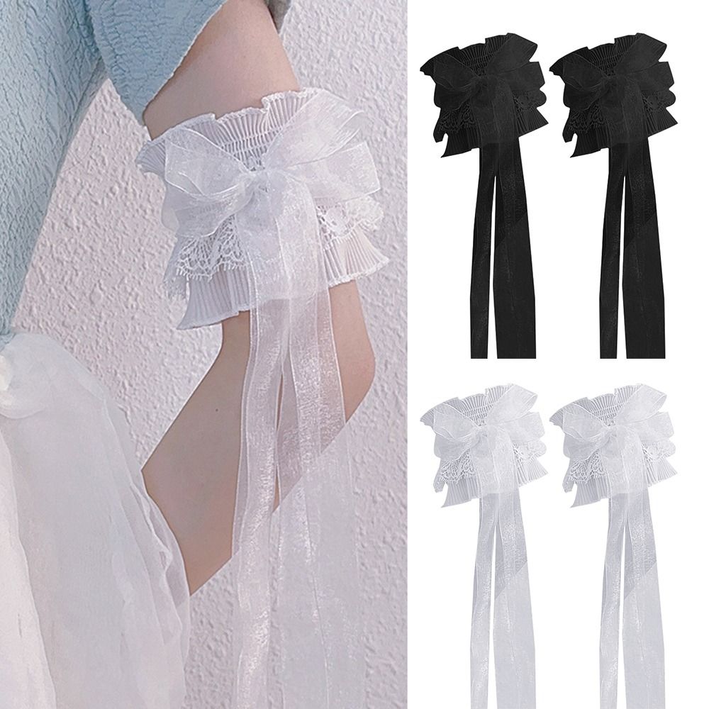 Elastic Ruffled Lace Arm Warme - Elastic Lace Trim avaliação e preço