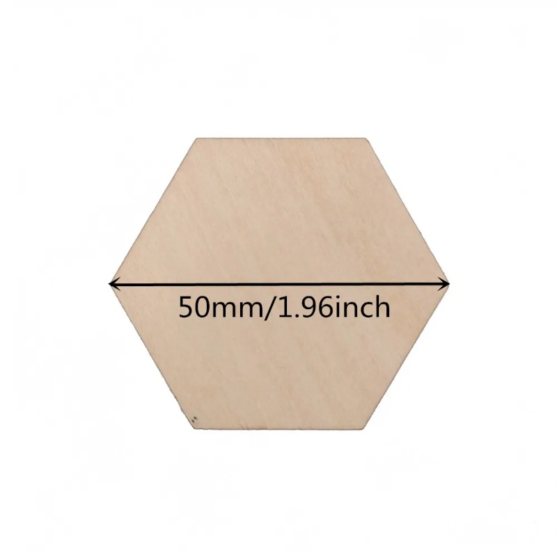 Fatias hexagonais de madeira e - Craft Embellishment avaliação e preço