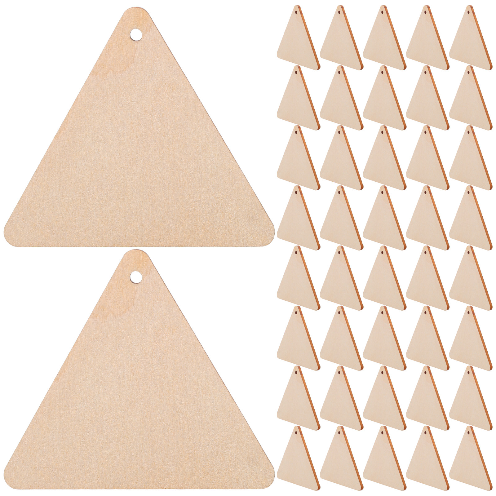 100 Peças de Madeira Triangula - Craft Embellishment avaliação e preço