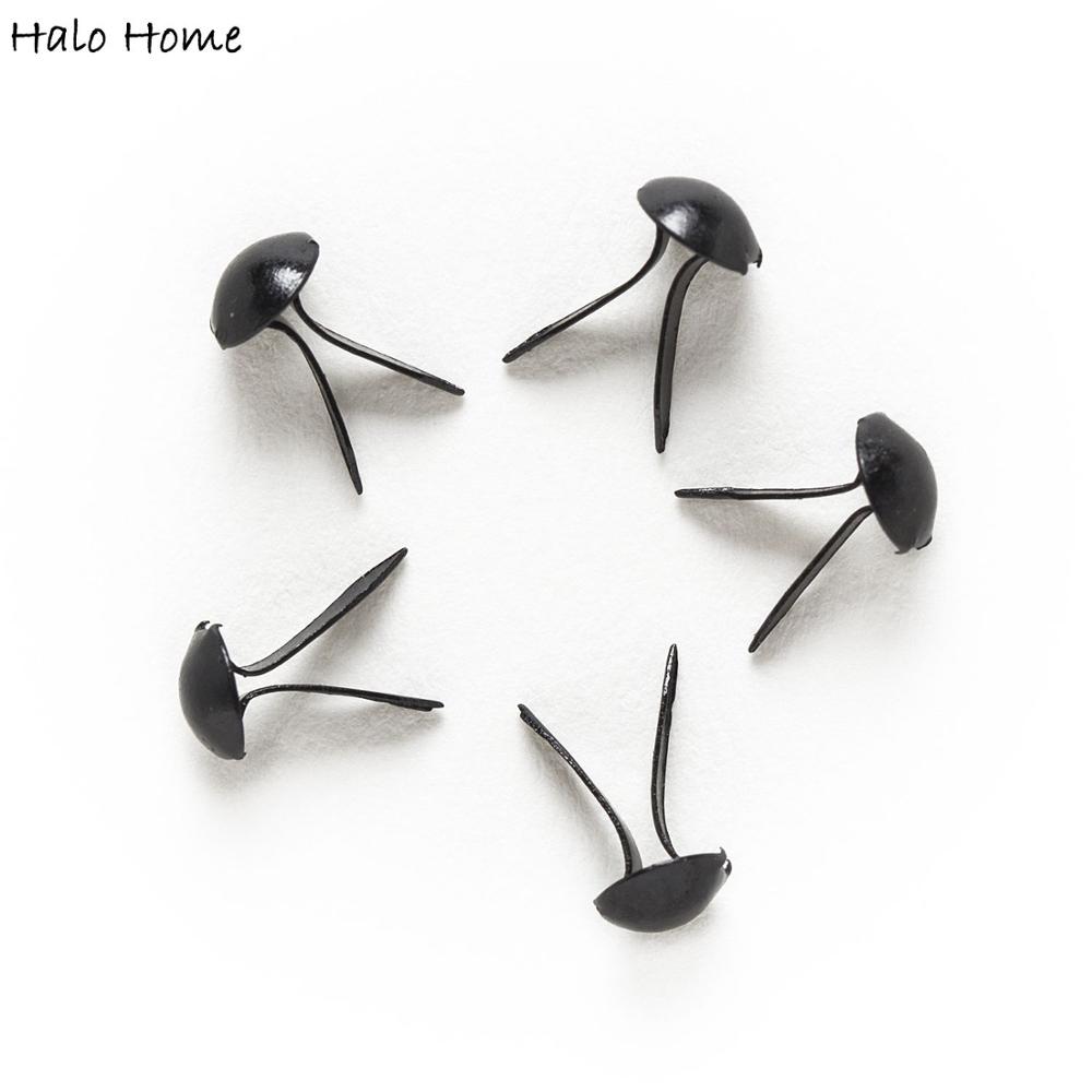 500 peças preto redondo brads  - Embellishments For Scrapbooking avaliação e preço