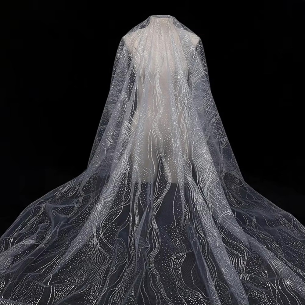 Tecido de Malha com Textura de - Crystal Mesh Fabric avaliação e preço